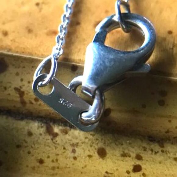 Natural Pink Sapphire Sterling Silver Necklace - Picture 3 of 8